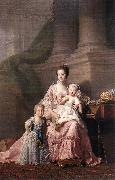 RAMSAY, Allan Queen Charlotte with her Two Children dy oil painting picture wholesale